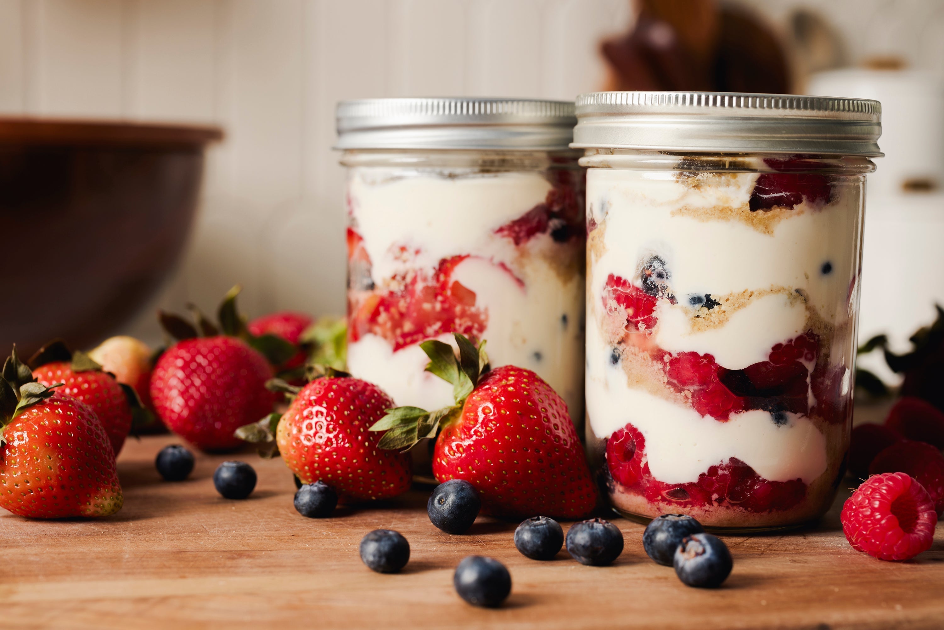 Healthy Berry Trifle