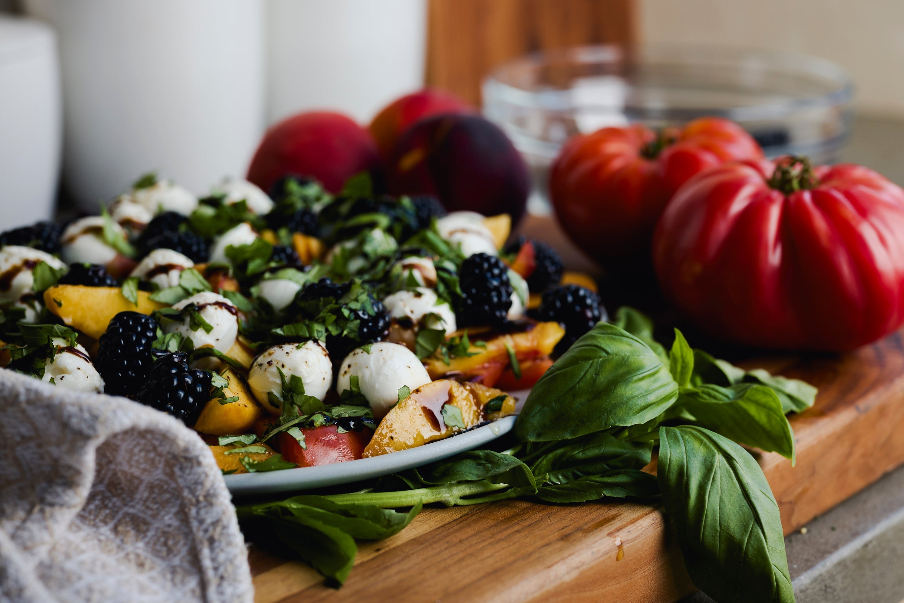 Peach & Tomato Caprese
