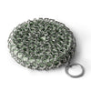 Greater Goods chainmail scrubber with green silicone core.