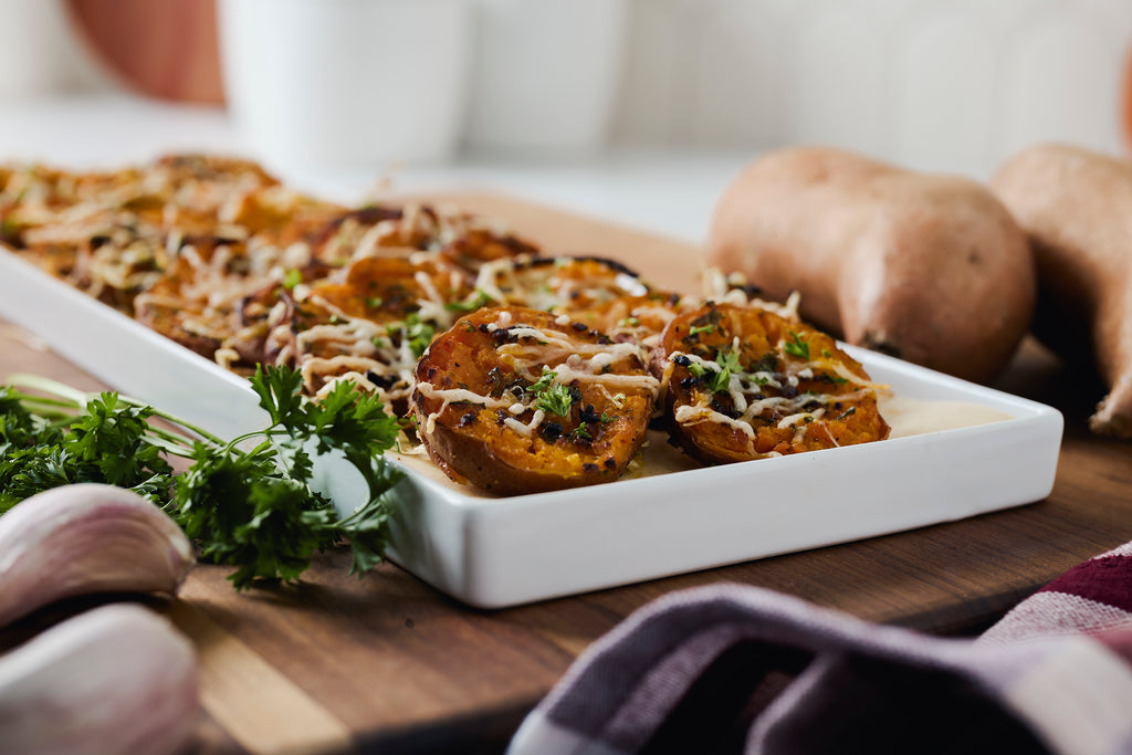 Smashed Sweet Potatoes