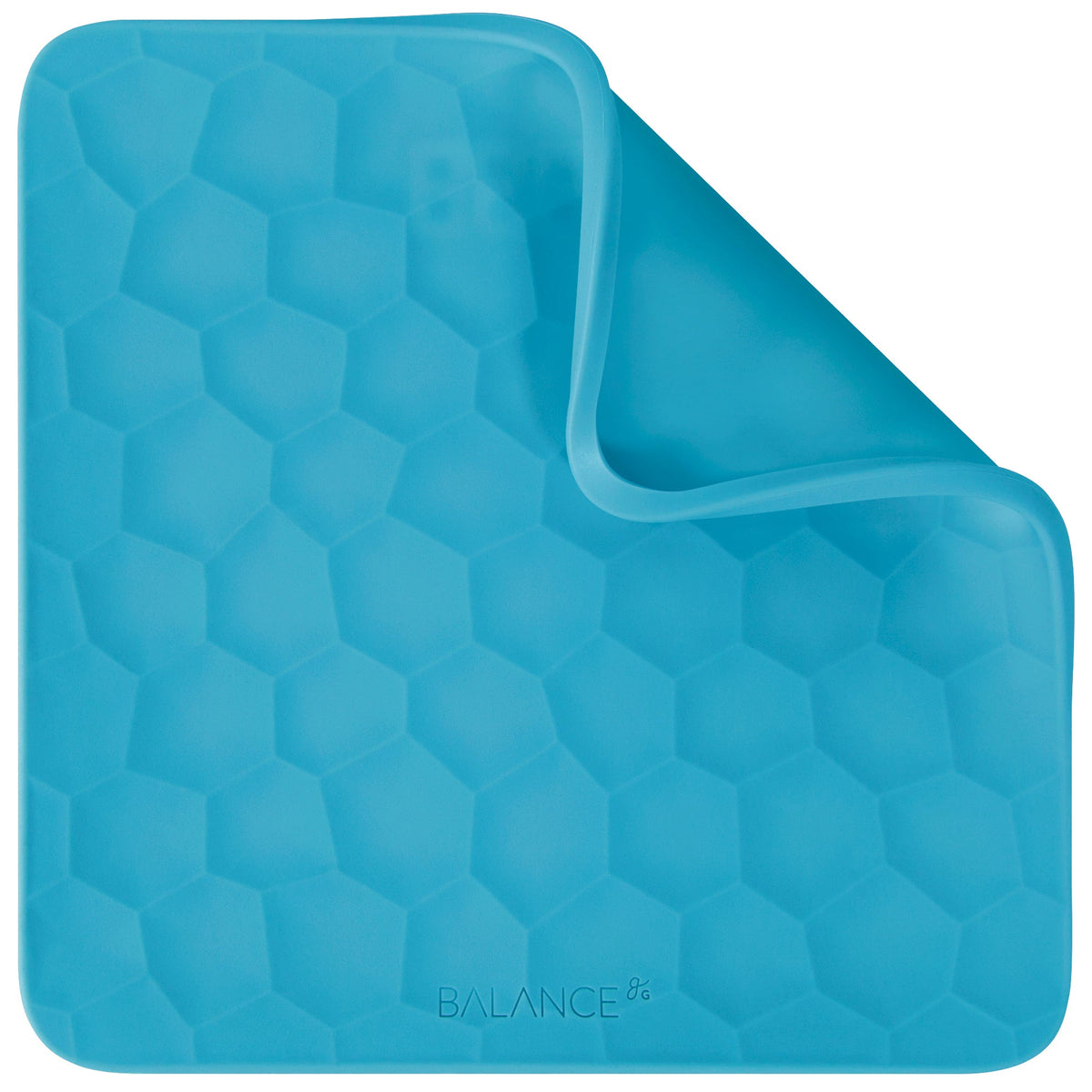 Bathroom Scale with Textured Silicone Cover, Blue