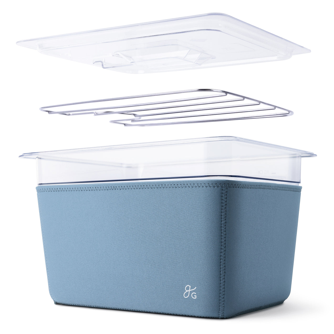 Vacuümcontainer, 12 liter, vacuümcontainer met siliconen schaal en rek voor de meeste vacuümkokers, multifunctionele transparante container voor vis, vlees/groenten Vacuümcontainer, 12 liter, vacuümcontainer met siliconen schaal en rek voor de meeste vacuümkokers, multifunctionele transparante container voor vis, vlees/groenten