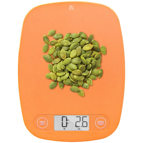 Pumpkin Orange 11 lb Escali Primo Digital Kitchen Shipping Scale