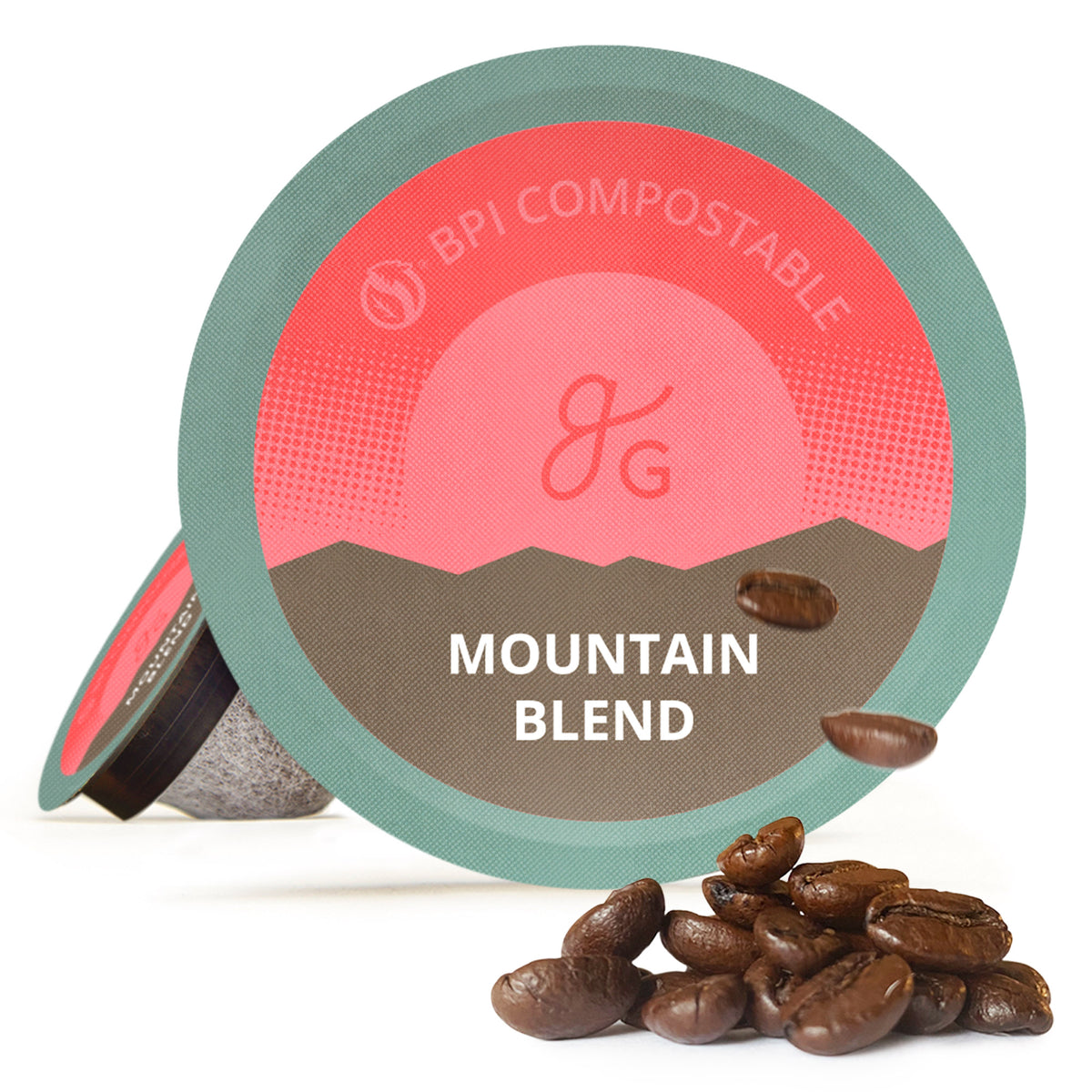 Compostable K-Cup Coffee Pods (Mountain Blend - 72 Pack)