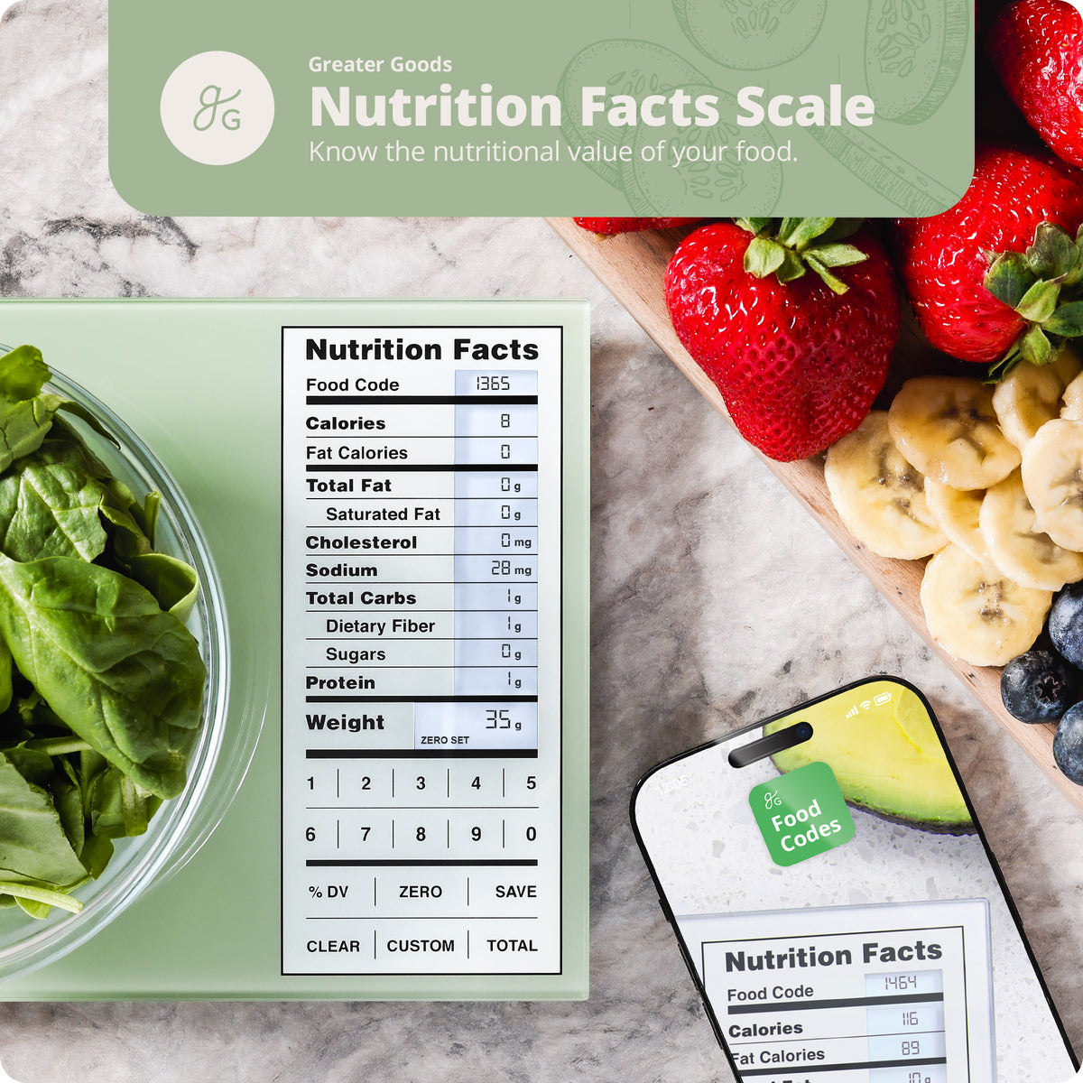 Nutrition Food Scale (Backlit)