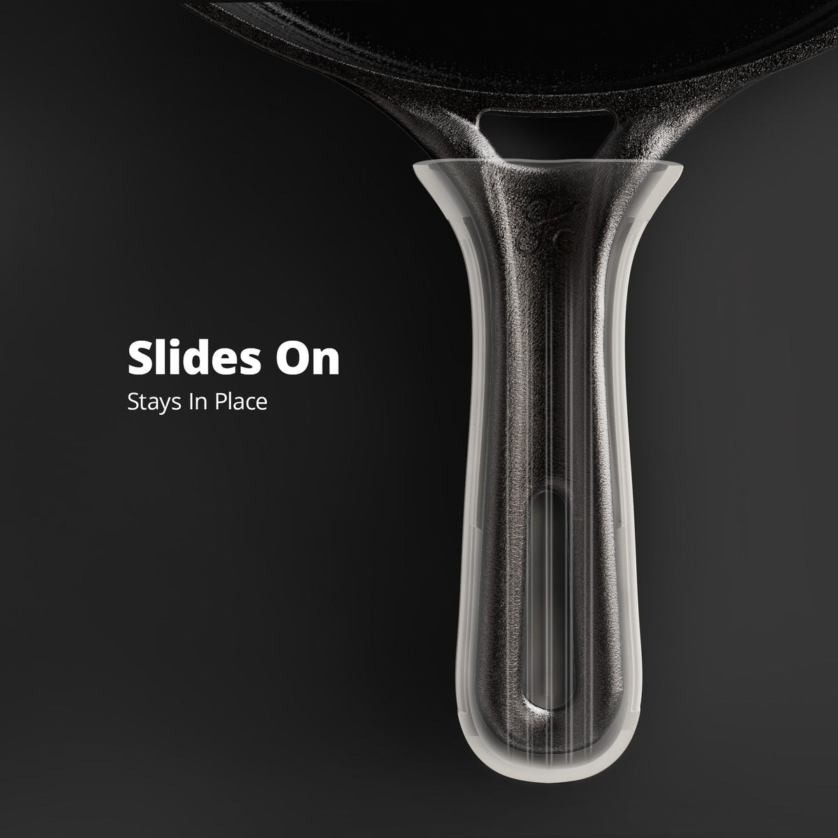 Silicone Handle for gG Cast Iron Skillets (Birch White)