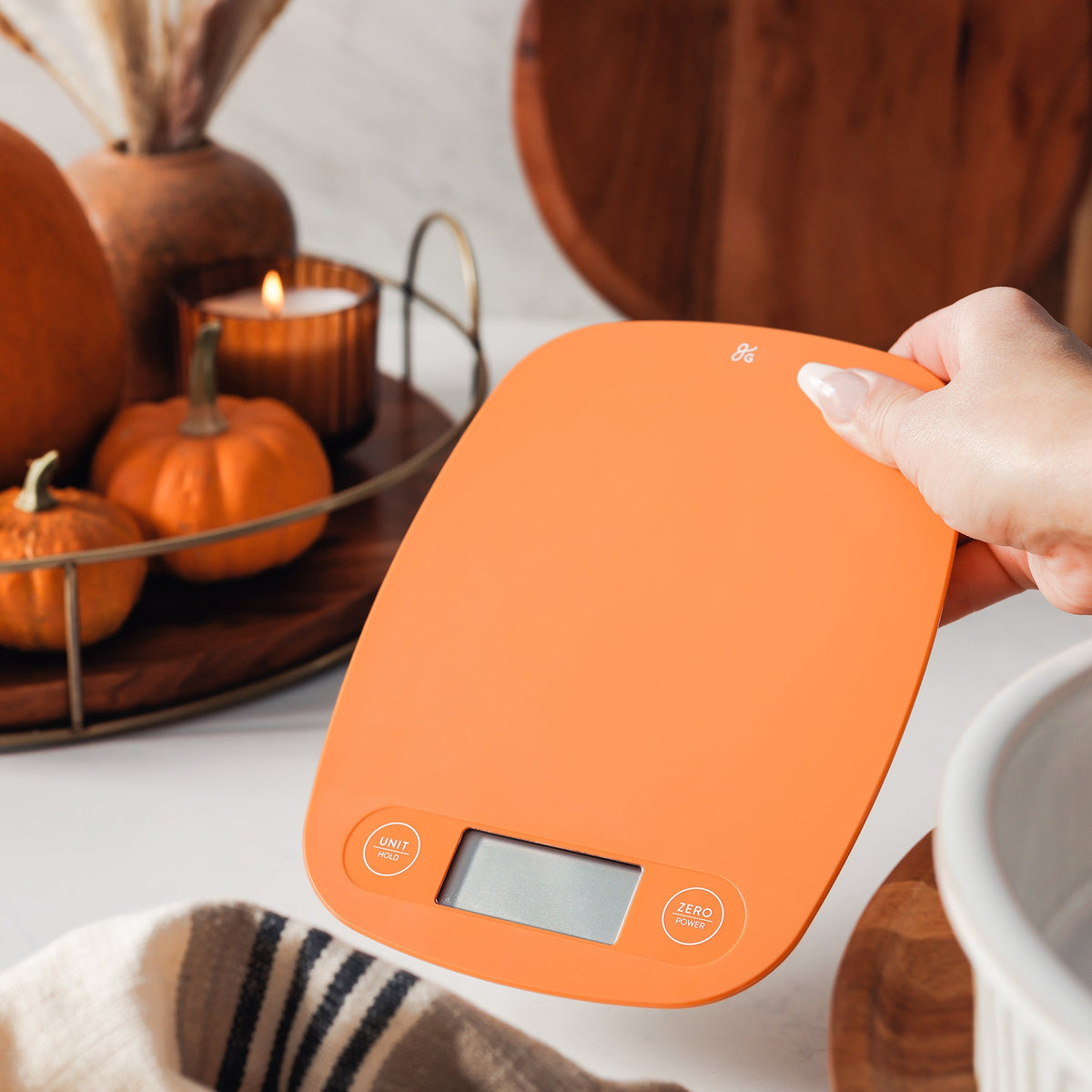 Digital Kitchen Scale (Pumpkin orange)