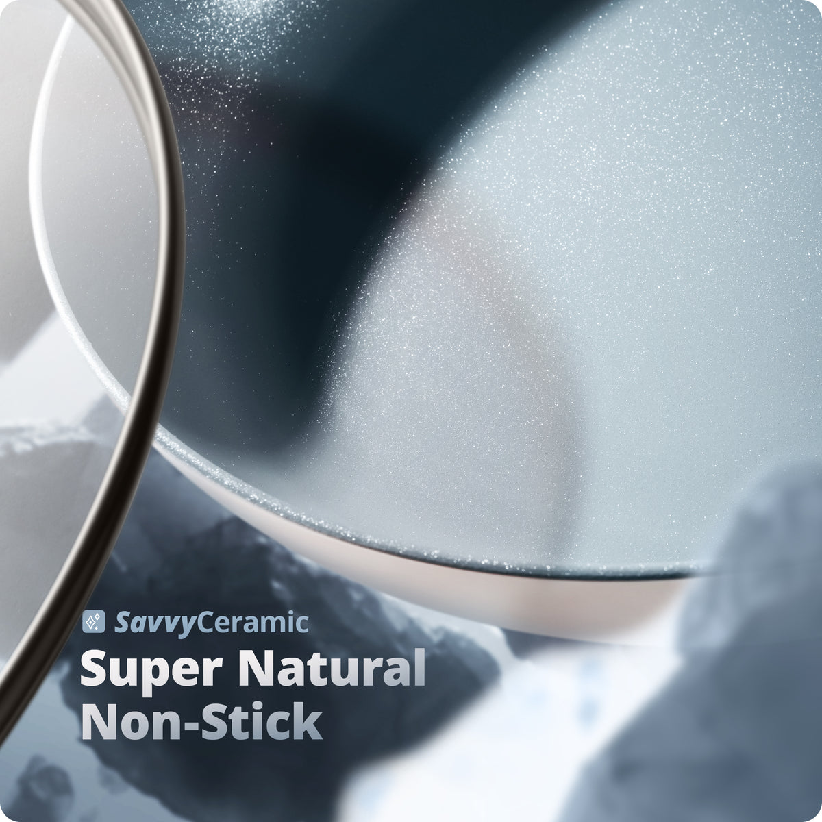 Super Natural Non-Stick: Naturally Derived Ceramic, Abnormally Slick, Easy Cleanup, Extraordinarily Built (Birch White)