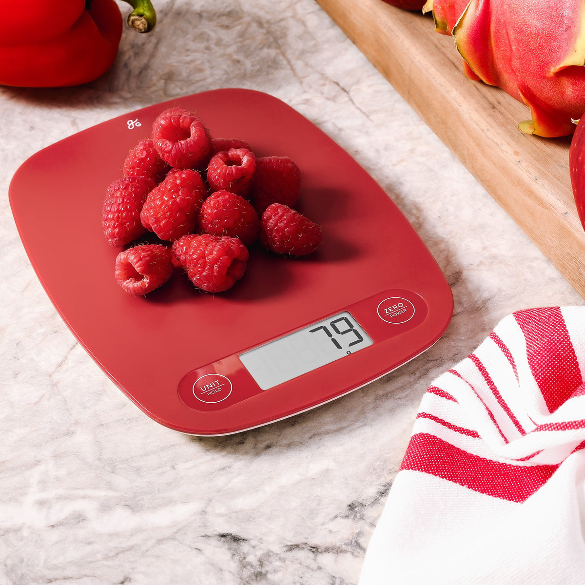 Digital Kitchen Scale (Cherry Red)