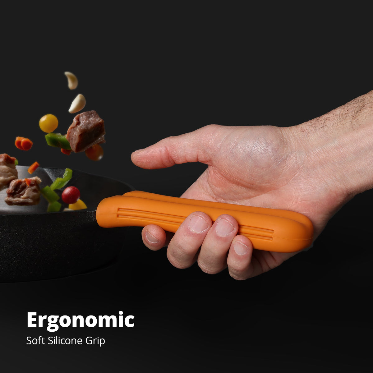Silicone Handle for gG Cast Iron Skillets (Pumpkin Orange -Limited Edition)