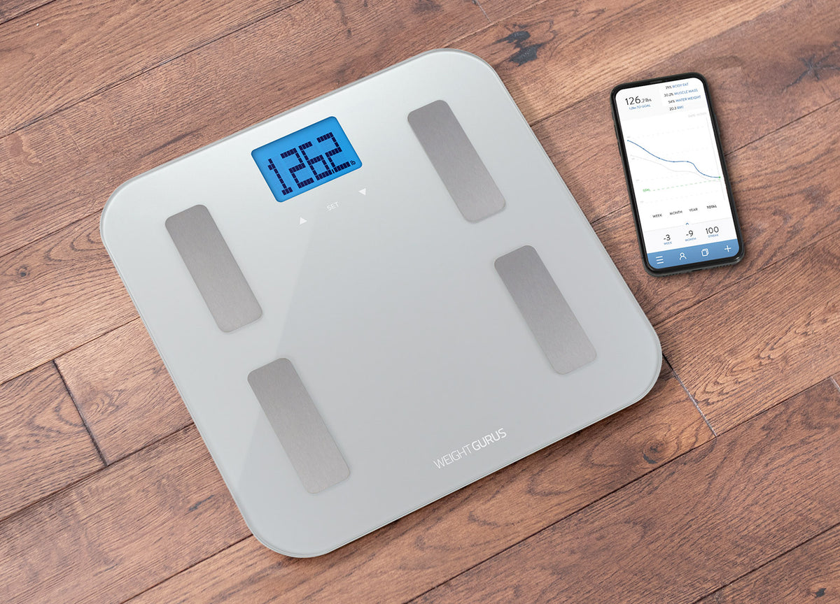 Weight Gurus Digital Body Fat Scale (Silver)