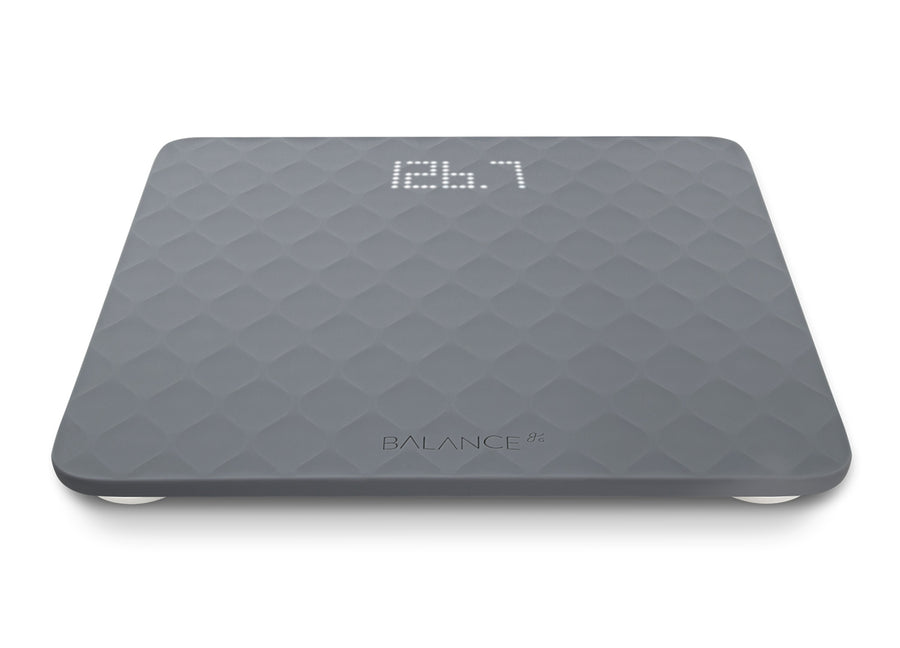 Bathroom Scale with Textured Silicone Cover, Gray