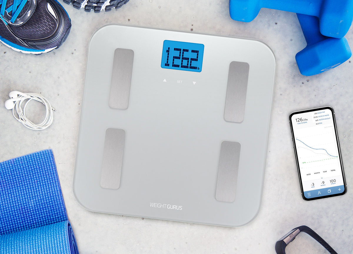 Weight Gurus Digital Body Fat Scale (Silver)