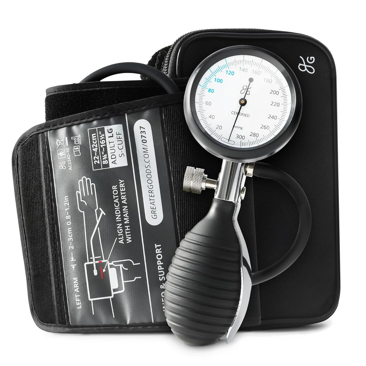 Greater Goods Premium Stethoscope and All-in-One Sphygmomanometer Bundle