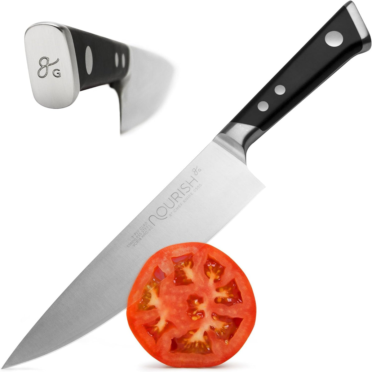 Greater Goods Kitchen Scale and Chef’s Knife Bundle