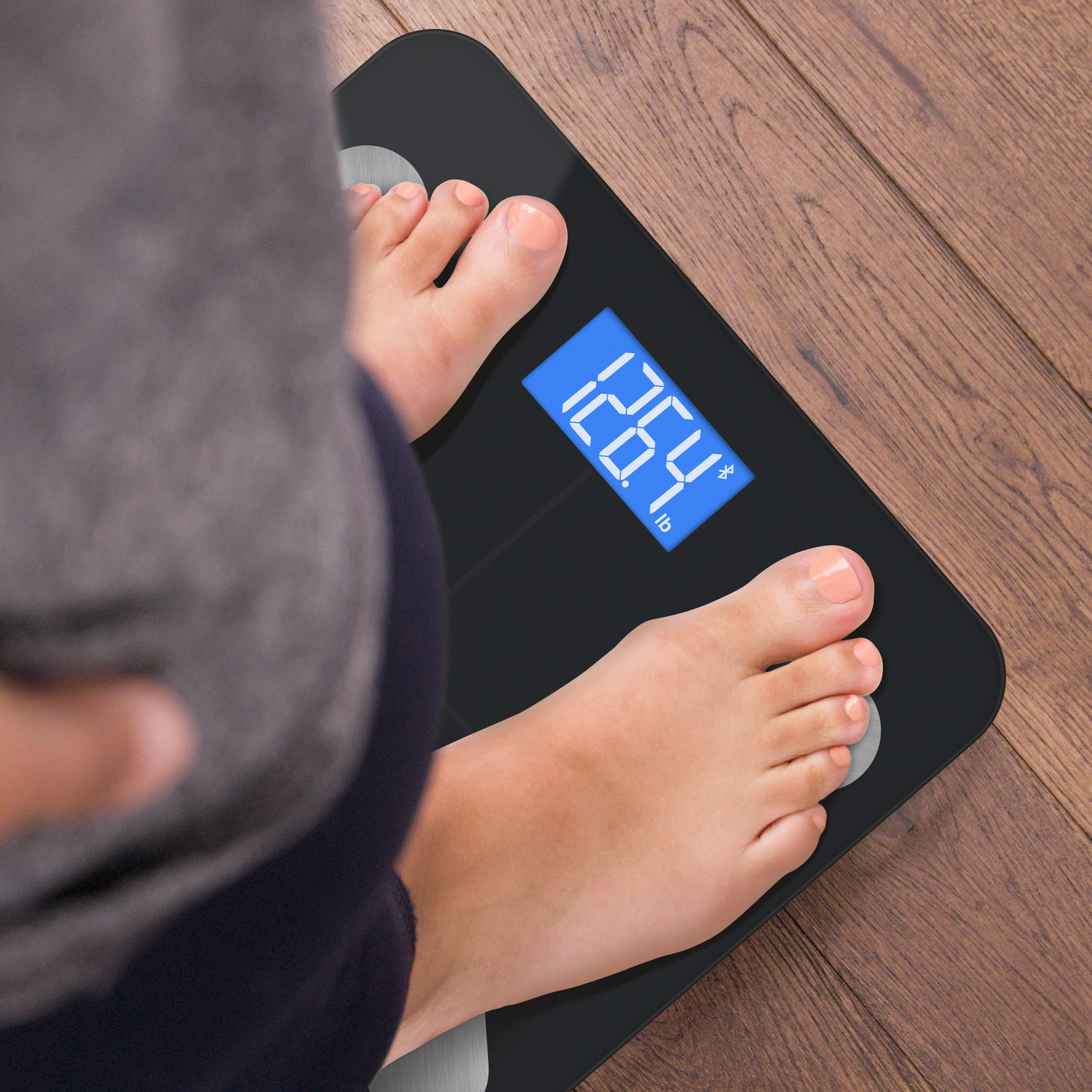  Greater Goods Bluetooth Connected Bathroom Smart Scale,  Measures & Tracks BMI, Lean Mass, Water Weight, & Bone Mass, Extra-Large,  Backlit LCD Screen, Auto-Calibration & Auto-Off : Health & Household